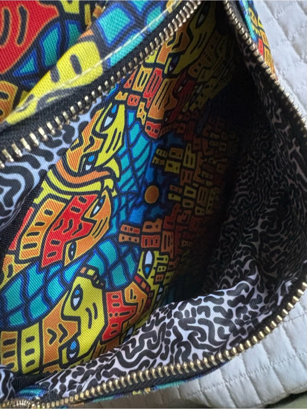 Jaima Art Multicolor Printed Backpack